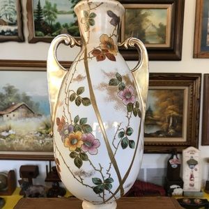 English Staffordshire Antique Porcelain Vase